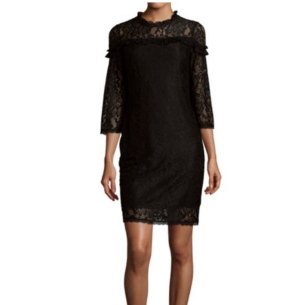 Laundry by Shelli Segal Black Lace Dress Size 6